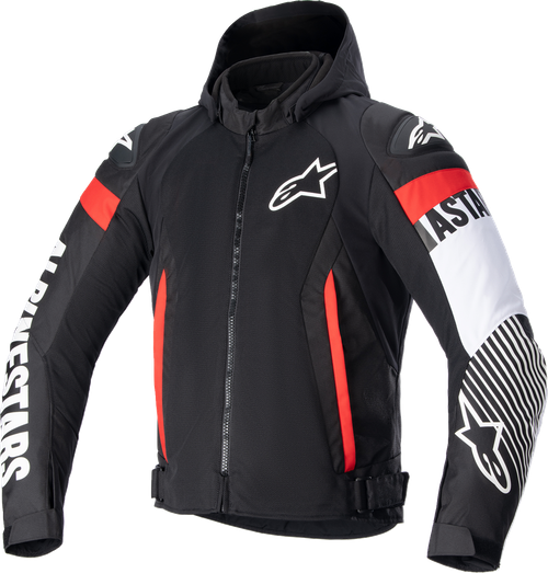 ALPINESTARS 3306423-1231-4X Zaca Air Jacket - Black/White/Red Fluo 4XL