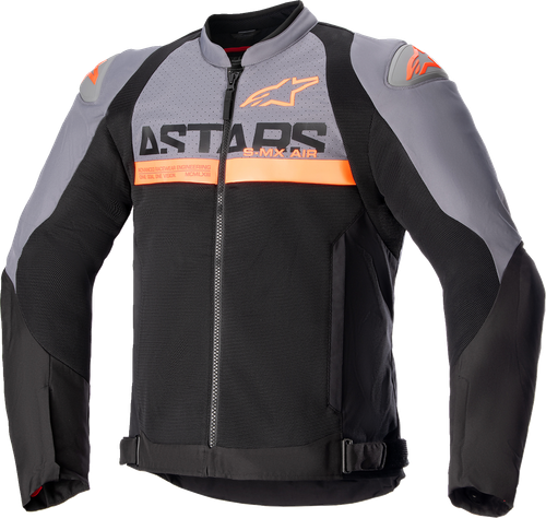 ALPINESTARS 3306523-914-M SMX Air Jacket - Dark Gray/Black/Orange Fluo Medium