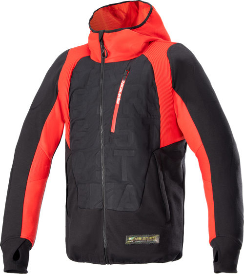 ALPINESTARS 4201824-1463-4X MSE Hybrid Hooded Jacket - Black/Red 4XL