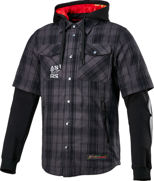 ALPINESTARS 4300424-9610-S MO.ST.EQ Tartan Jacket - Gray/Black Small