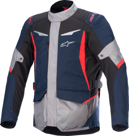 ALPINESTARS 3200625-7093-2XL ST-1 Waterproof Jacket - Dark Blue/Black/Bright Red 2XL