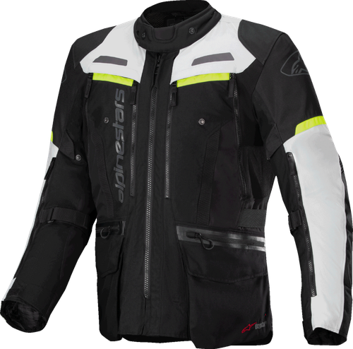 ALPINESTARS 3207023-1381-M Bogota Pro Drystar® Jacket - Dark Black/Ice Gray/Yellow Fluo Medium