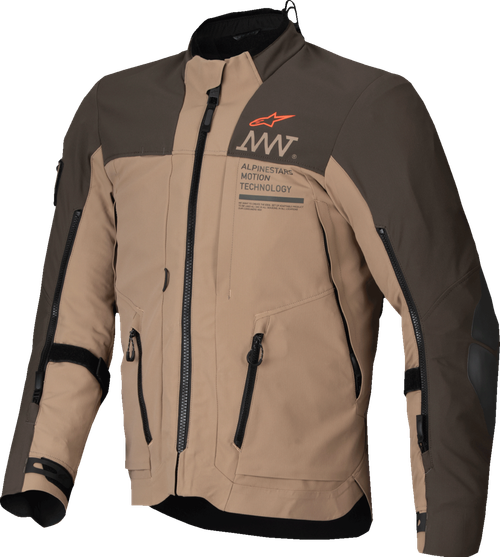 ALPINESTARS 3200425-8018-4XL AMT-8 Stretch Drystar® XF Jacket - Dark Brown/Dark Khaki 4XL