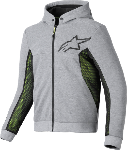 ALPINESTARS 4200425-9196-L Chrome Air Sport Hoodie - Heather Gray/Black Large