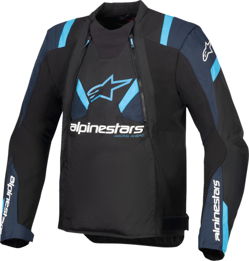 ALPINESTARS 3301825-1386-L T-Stunt Air Jacket - Black/Dark Blue/Blithe Blue Large