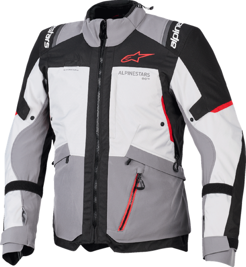 ALPINESTARS 3200526-9141-L Andes v4 Drystar® Jacket - Dark Gray/Ice Gray/Black/Bright Red Large