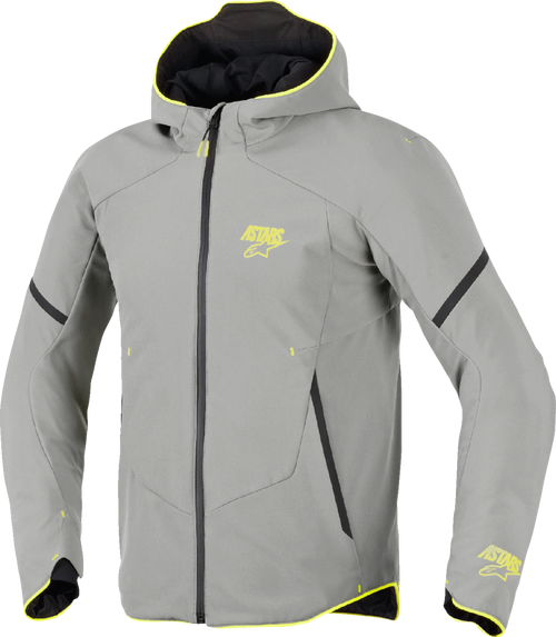 ALPINESTARS 3200226-9116-3XL Aeroshell Waterproof Jacket - Mid Gray/Yellow Fluo 3XL