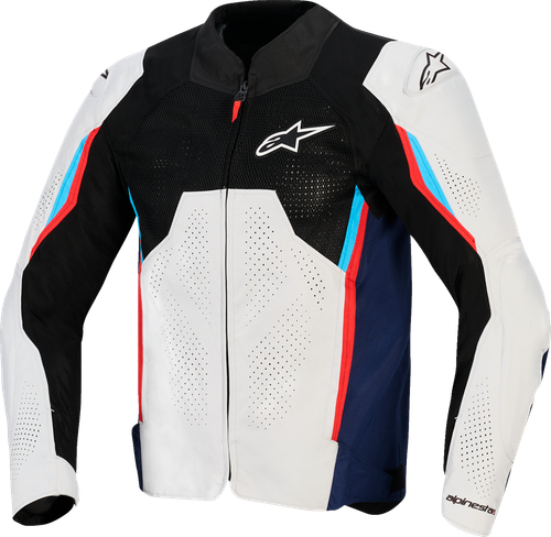 ALPINESTARS 3300426-1621-L AST v3 Air Jacket - Silver/Deep Blue/Bright Red Large