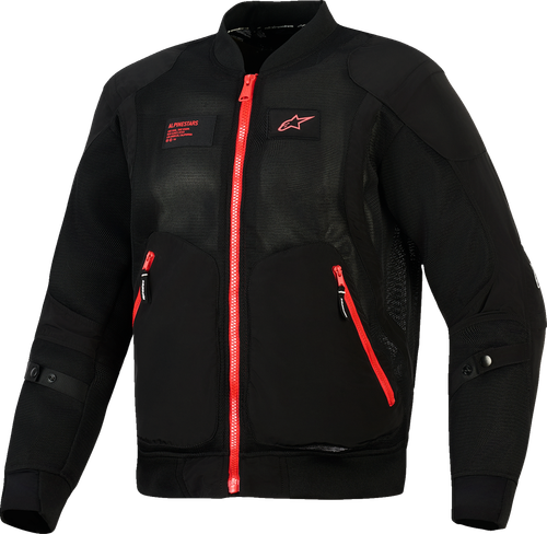 ALPINESTARS 3300726-1303-2XL Flight Air Jacket - Black/Bright Red 2XL