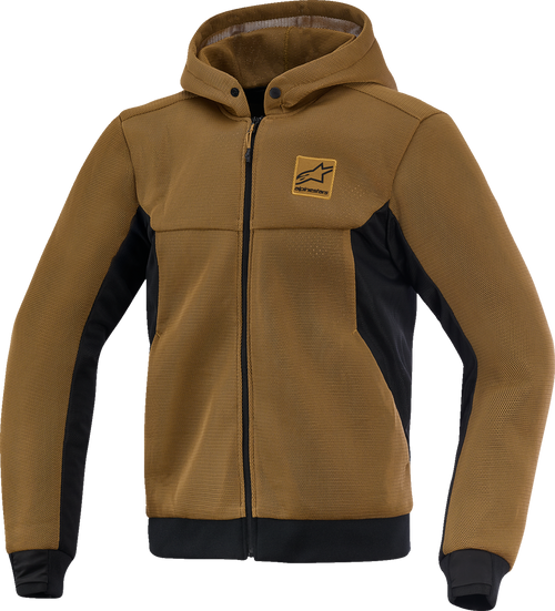 ALPINESTARS 4200226-8056-L Chrome Super Airflow Hoodie - Utility Brown/Black Large