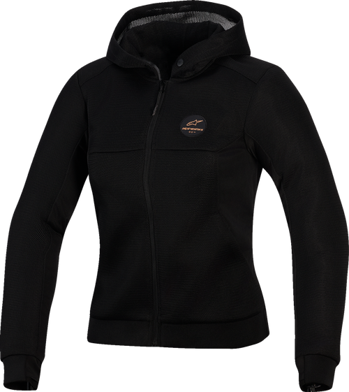 ALPINESTARS 4210126-109-M Stella Chrome Super Airflow Hoodie - Black/Copper Medium