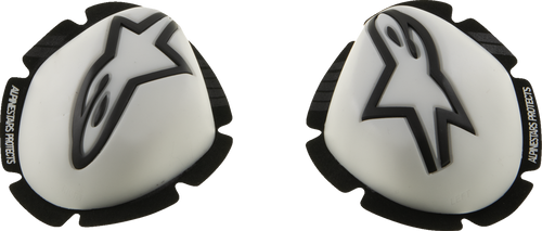 ALPINESTARS 6400126-21 GP Tech Knee Sliders - White/Black