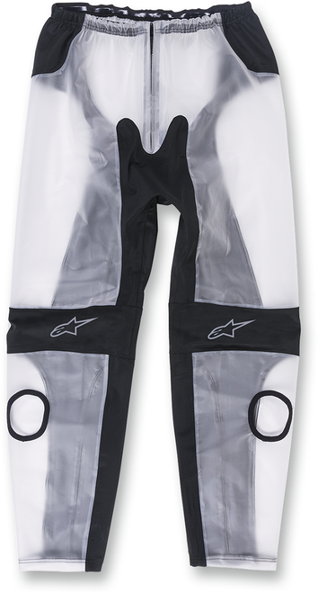 ALPINESTARS 3224917-01-S Racing Rain Pants - Black/Clear Small