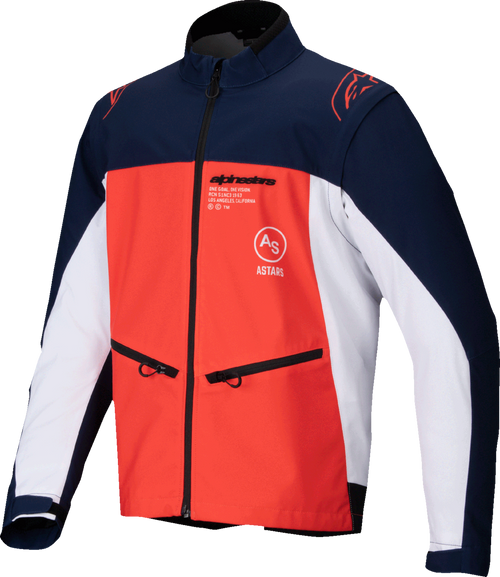 ALPINESTARS 3700225-7162-L Lite-Dura Softshell Jacket - Navy/Orange/White Large
