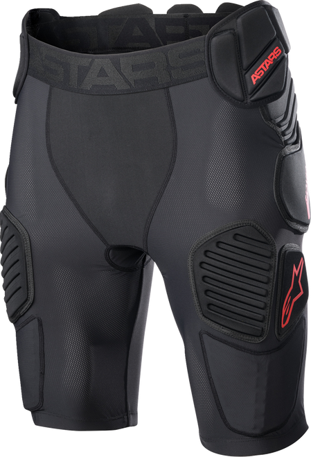 ALPINESTARS 6507523-13-XL Bionic Pro Protection Shorts - Black/Red XL