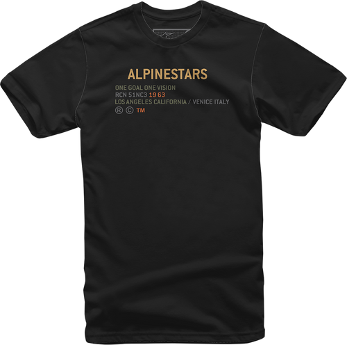 ALPINESTARS 1212-7200210-M Quest T-Shirt - Black Medium