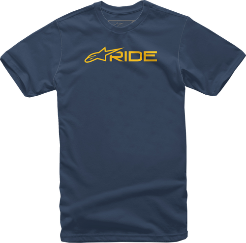ALPINESTARS 1232722007059XL Ride 3.0 T-Shirt - Navy/Gold XL