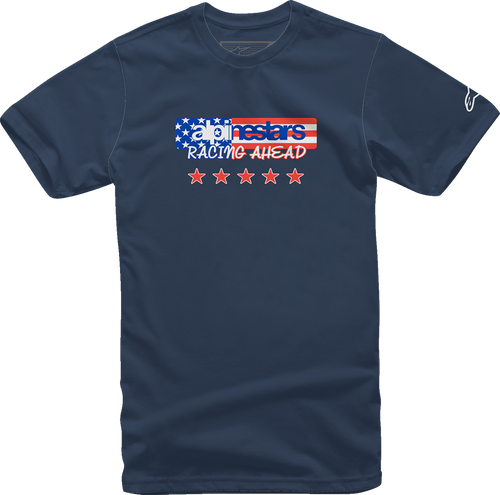 ALPINESTARS 12137261070L USA Again T-Shirt - Navy Large