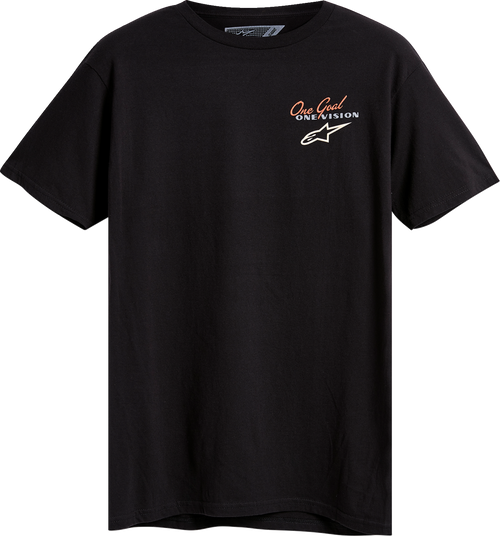 ALPINESTARS 123372150102XL Flagged T-Shirt - Black 2XL