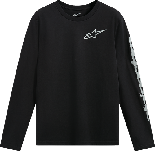 ALPINESTARS 1235-74100-10-L Trackside Long-Sleeve CSF T-Shirt - Black Large