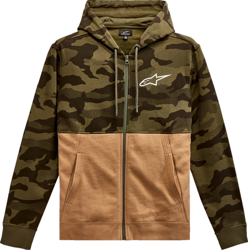 ALPINESTARS 12135105069232X Camo Block Hoodie - Military/Sand 2XL