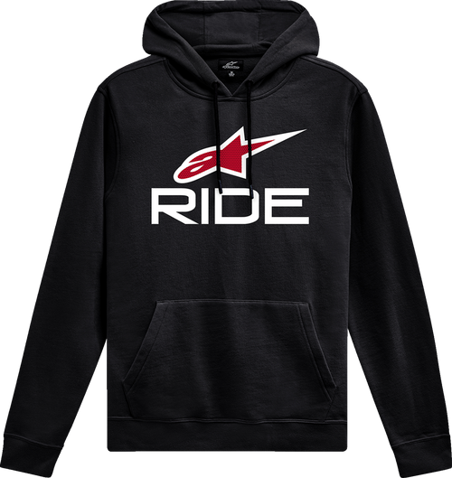 ALPINESTARS 1214-51820-1232-XL Ride 4.0 Pullover Hoodie - Black/Red/White XL