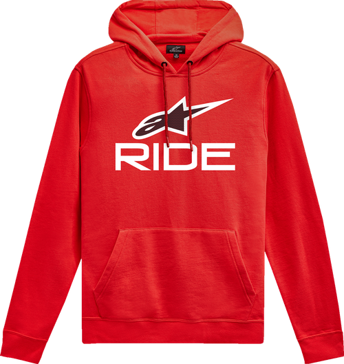 ALPINESTARS 1214-51820-321-M Ride 4.0 Pullover Hoodie - Red/White/Black Medium