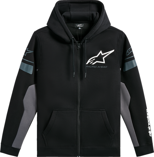 ALPINESTARS 1235-53200-1018-L Esemex Zip Hoodie - Black/Charcoal Large