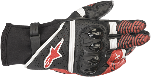 ALPINESTARS 3567219-1304-XL GPX V2 Gloves - Black/White/Bright Red XL