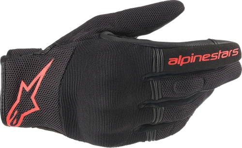 ALPINESTARS 3568420-1030-XL Copper Gloves - Black/Fluo Red XL