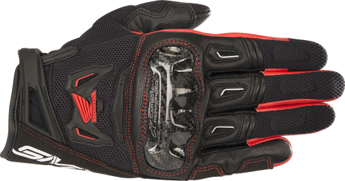 ALPINESTARS 3567818-13-3X Honda SMX-2 Air Carbon V2 Gloves - Black/Red 3XL