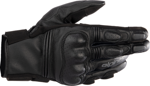 ALPINESTARS 3501723-1100-3X Phenom Leather Gloves - Black/Black 3XL