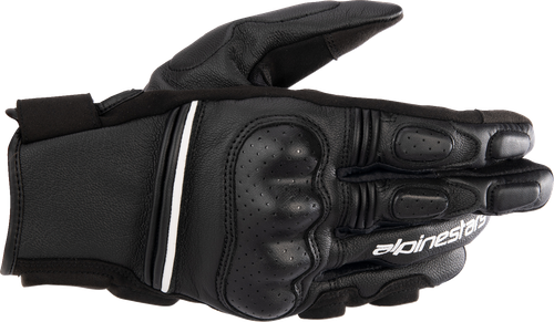 ALPINESTARS 3501723-12-3X Phenom Leather Gloves - Black/White 3XL