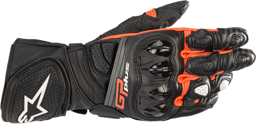 ALPINESTARS 3556520-1030-2X GP Plus R v2 Gloves - Black/Fluo Red 2XL