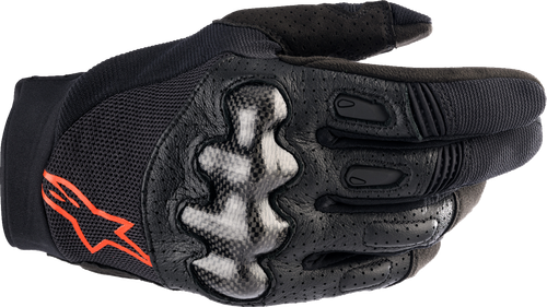 ALPINESTARS 3565023-1030-XL Megawatt V2 Gloves - Black/Fluo Red XL