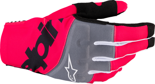 ALPINESTARS 3560125-1390-S Techstar MX Gloves - Black/Fluo Pink Small