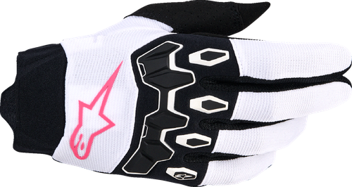ALPINESTARS 3580126-2064-L Stella Full Bore V2 Gloves - White/Fluo Pink/Black Large