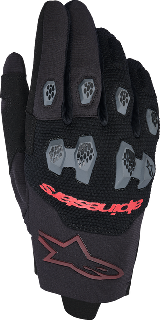 ALPINESTARS 3560425-1303-M Pro-Dura Gloves - Black/Bright Red Medium