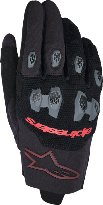 ALPINESTARS 3560425-1303-L Pro-Dura Gloves - Black/Bright Red Large