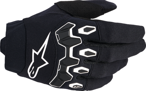 ALPINESTARS 3540226-12-2XS Youth Full Bore V2 Gloves - Black/White 2XS