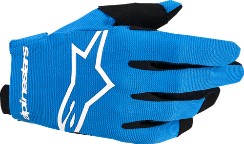 ALPINESTARS 3541824-7262-2XS Youth Radar Gloves - UCLA Blue/White 2XS