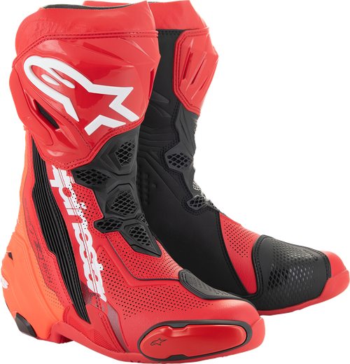 ALPINESTARS 2220121-3029-41 Supertech R Vented Boots - Red US 7.5 / EU 41