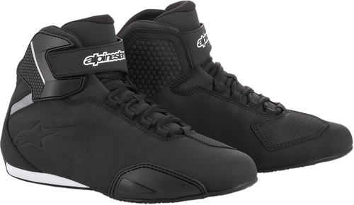 ALPINESTARS 25155181014 Sektor Shoes — Abrasion Resistant/Hook and Loop/Removable Anatomic Footbed - Black US 14 / EU 48