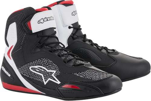 ALPINESTARS 2510319123-9.5 Faster-3 Rideknit® Shoes - Black/White/Red US 9.5 / EU 42.5