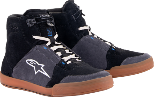 ALPINESTARS 2512322117211.5 Chrome Shoes - Black/Asphalt/Gum Blue US 11.5 / EU 45