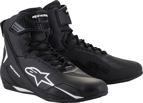 ALPINESTARS 2510425-12-125 Faster-4 Shoes - Black/White US 12.5