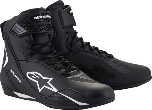 ALPINESTARS 2510425-12-13 Faster-4 Shoes - Black/White US 13