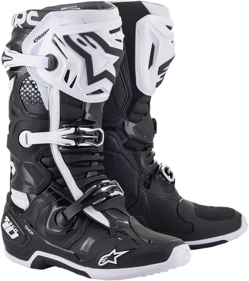 ALPINESTARS 2010020-12-10 Tech 10 Boots - Black/White US 10 / EU 44.5