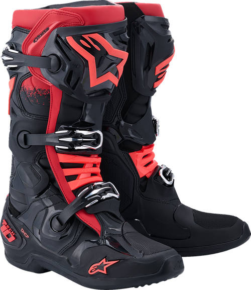 ALPINESTARS 2010020-13-9 Tech 10 Boots - Black/Red US 9 / EU 43