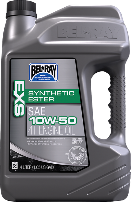 BEL-RAY 99160-B4LW EXS Synthetic Ester 4T Engine Oil - 10W-50 4L